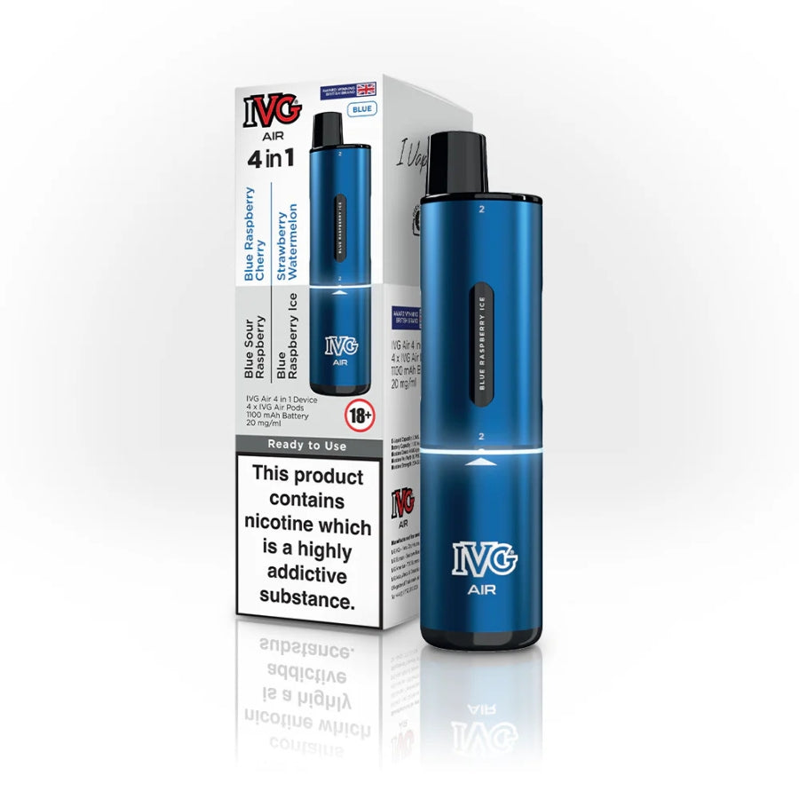 IVG Air Blue Edition 4 in 1 Prefilled Pod Vape Kit  - Case of 5
