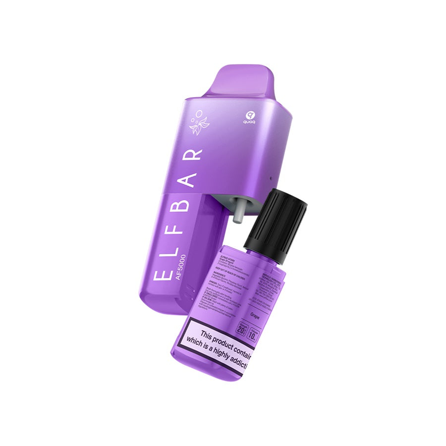 ELFBAR AF5000 Vape Kit, Grape - Case of 5