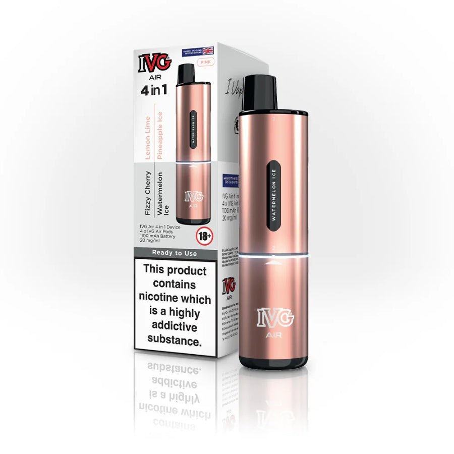 IVG Air Pink Edition 4 in 1 Prefilled Pod Vape Kit  - Case of 5