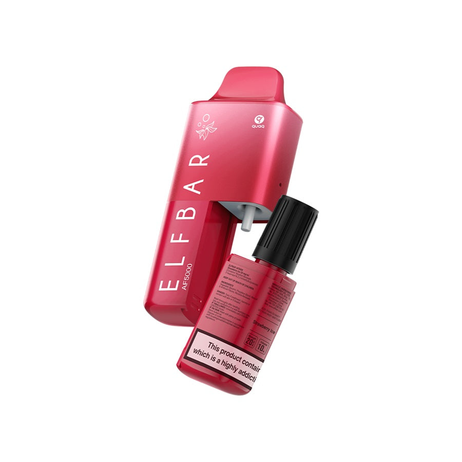 ELFBAR AF5000 Vape Kit, Strawberry Ice - Case of 5