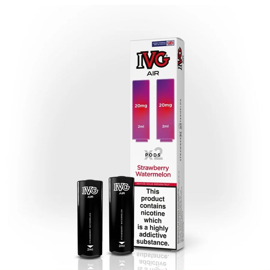 IVG Air Strawberry Watermelon Prefilled Vape Pods - 20mg - Case of 10