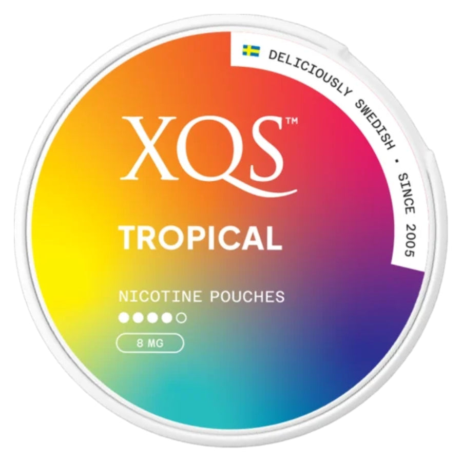 XQS Tropical Nicotine Pouches 8mg - Case of 10
