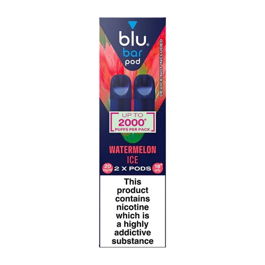Blu Bar Watermelon Ice Refill Pods 20mg - Case of 10