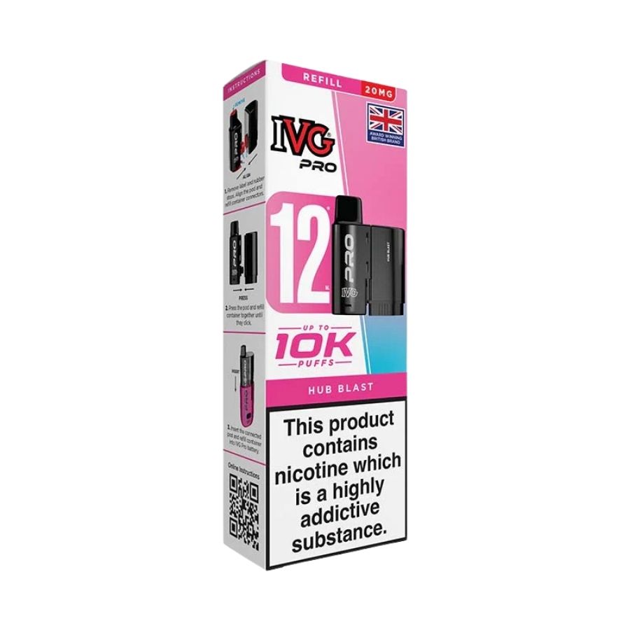 IVG Pro 12 Hub Blast Pods - Case of 5