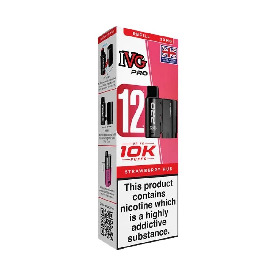 IVG Pro 12 Strawberry Hub Pods - Case of 5