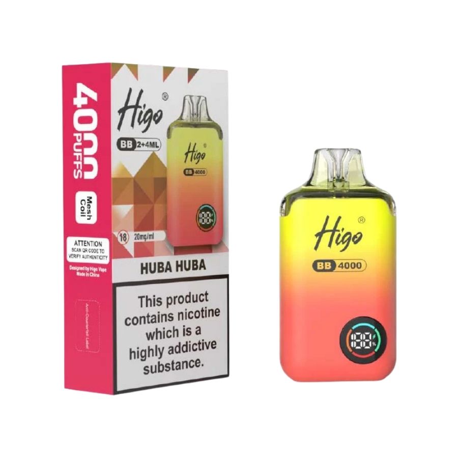 Higo BB 4K Huba Huba Prefilled Vape Kit - Case of 10
