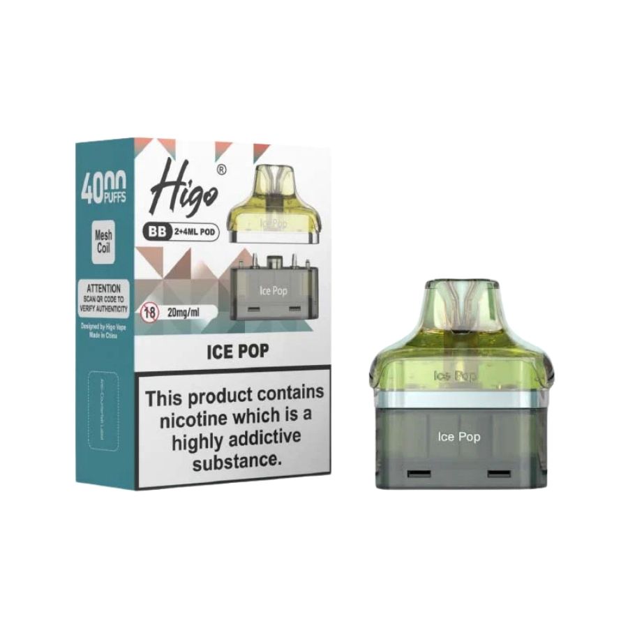 Higo BB 4000 Ice Pop Refill Pod - Case of 5