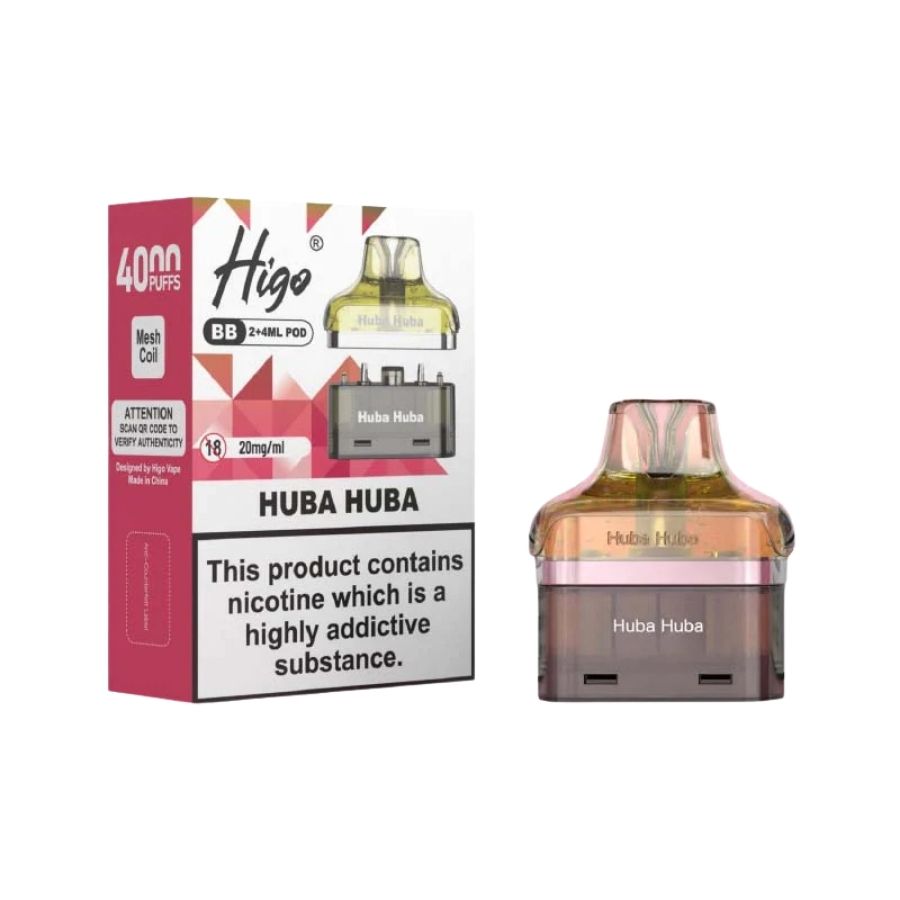 Higo BB 4000 Huba Huba Refill Pod - Case of 5