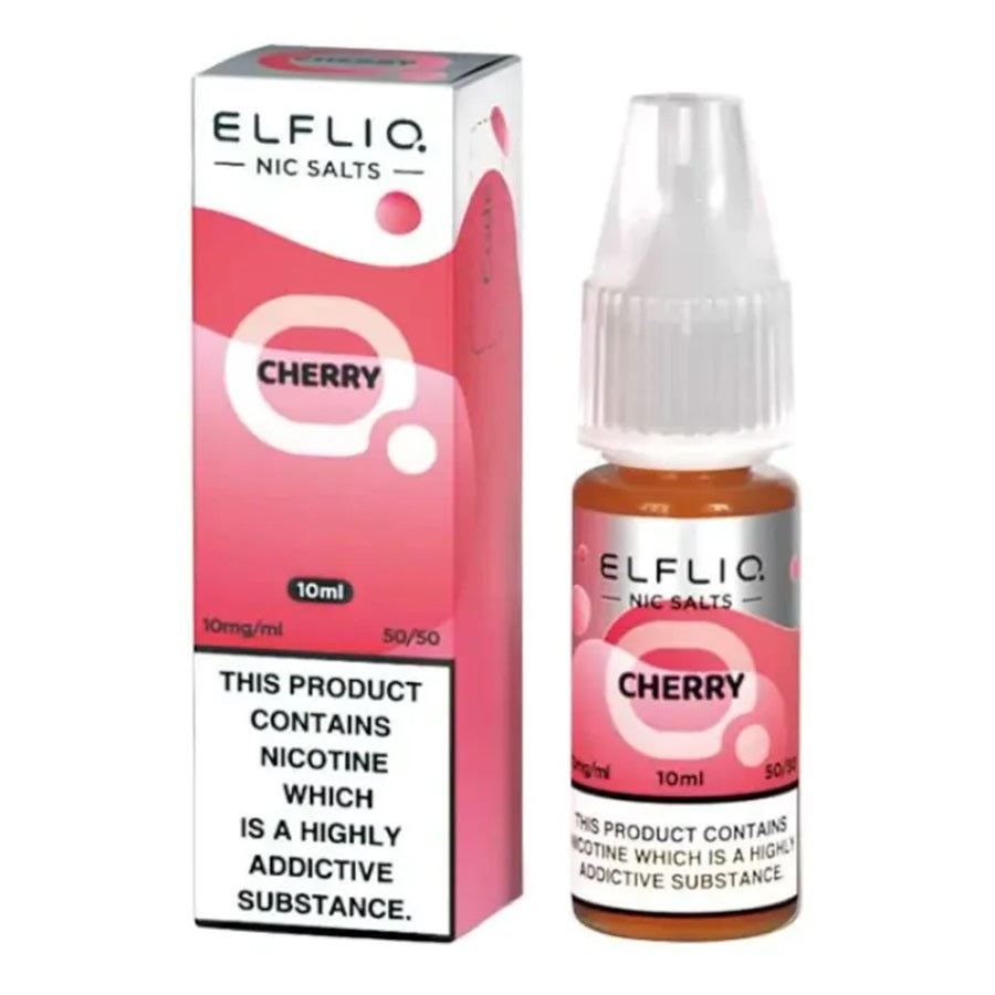 ELFBAR ElfLiq Cherry Nic Salt E-Liquid 10ml - Case of 10