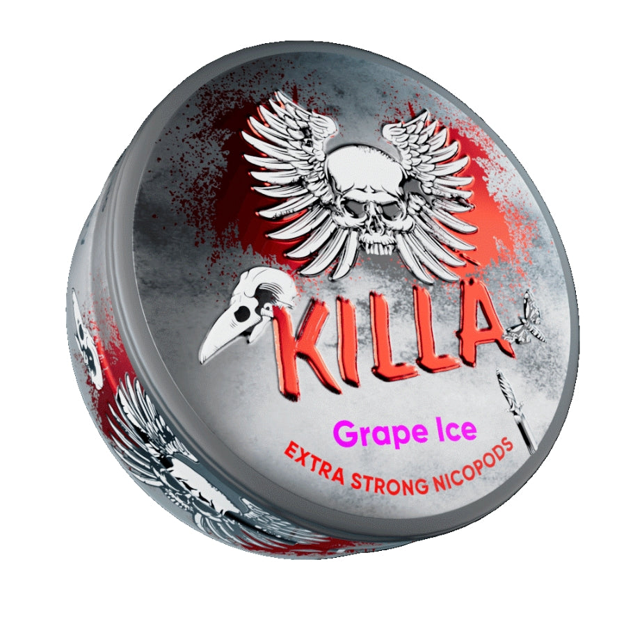 Killa Grape Ice Nicotine Pouches 16.5mg - Case of 10