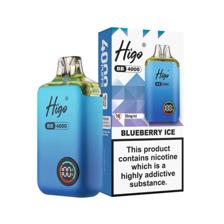 Higo BB 4K  Blueberry Ice Prefilled Vape Kit- Case of 10