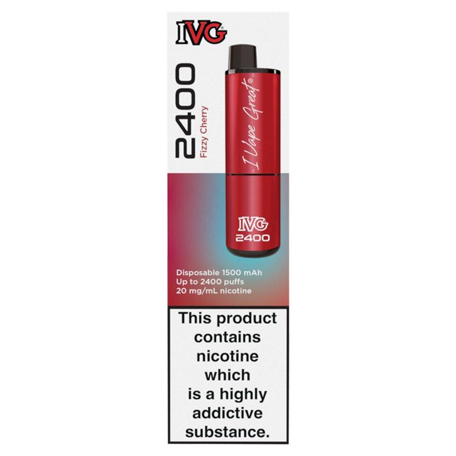 IVG 2400 Fizzy Cherry 4in1 Disposable Vape - Pack of 5