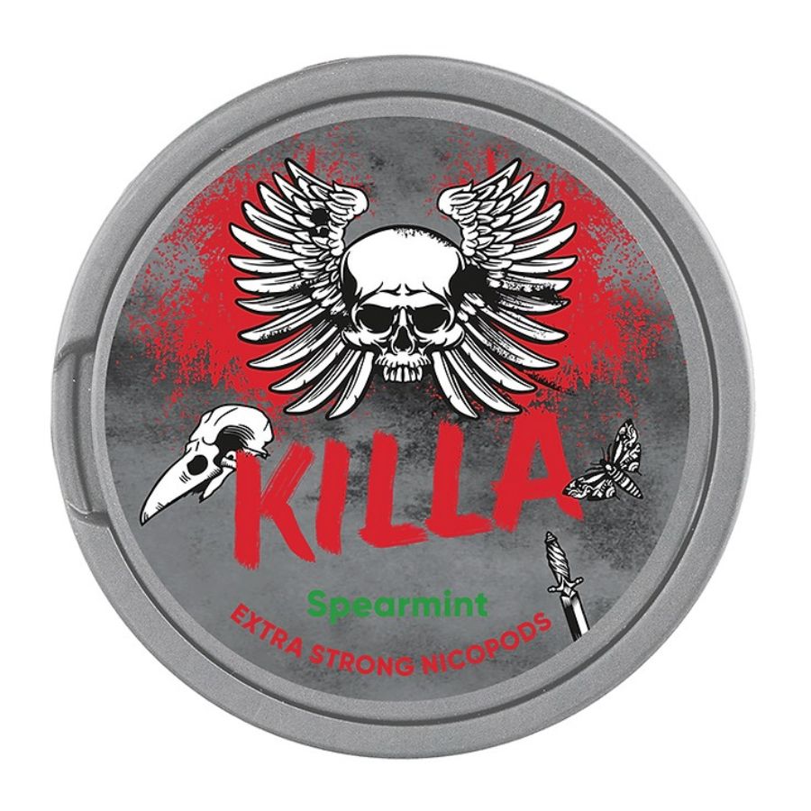 Killa Spearmint Nicotine Pouches 12mg - Case of 10
