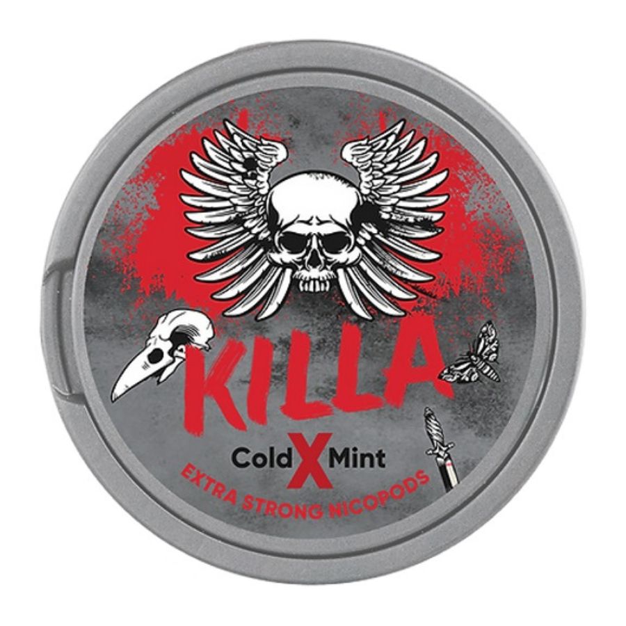 Killa Cold X Mint Nicotine Pouches 16mg - Case of 10