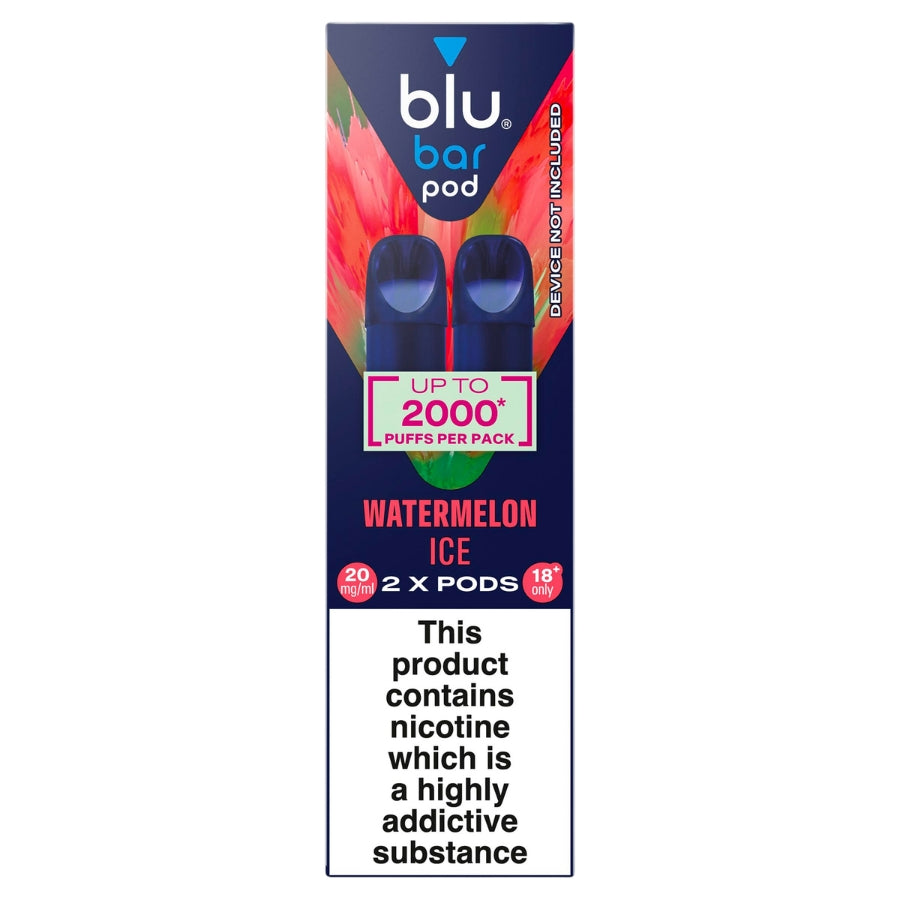 Blu Bar Watermelon Ice Refill Pods 20mg - Case of 10