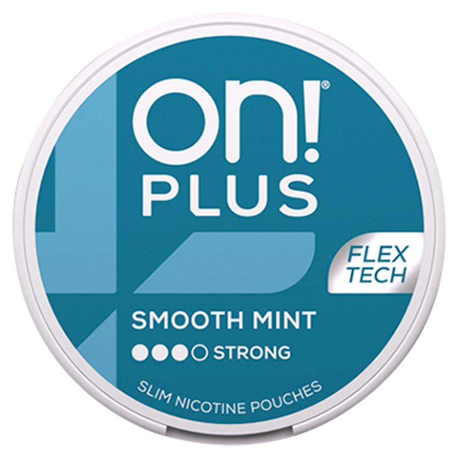 On! Plus Smooth Mint Nicotine Pouches - Case of 5