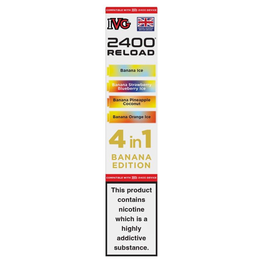 IVG 2400 Reload 4-in-1 Pods Banana Edition - Case of 5