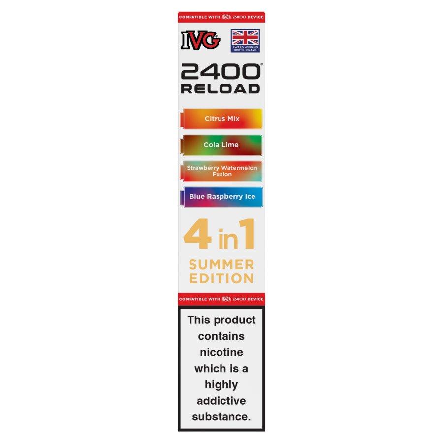 IVG 2400 Reload 4-in-1 Pods Summer Edition - Case of 5