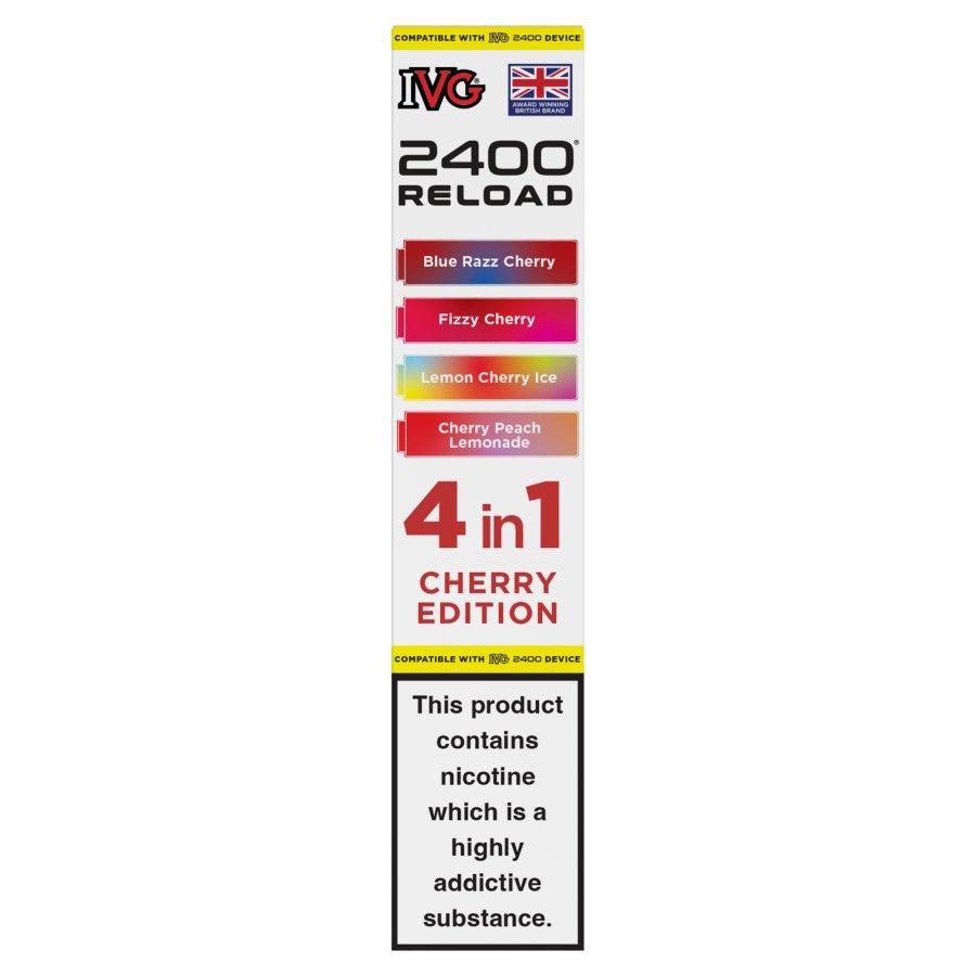 IVG 2400 Reload 4-in-1 Pods Cherry Edition - Case of 5