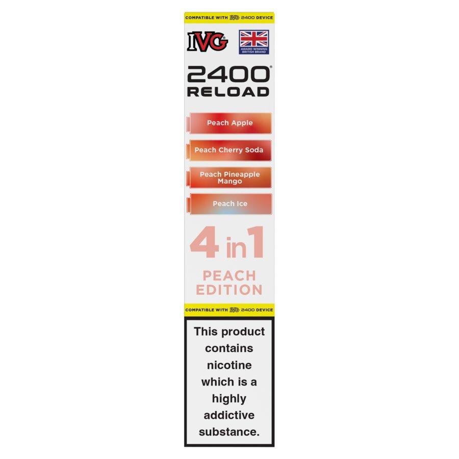 IVG 2400 Reload 4-in-1 Pods Peach Edition - Case of 5