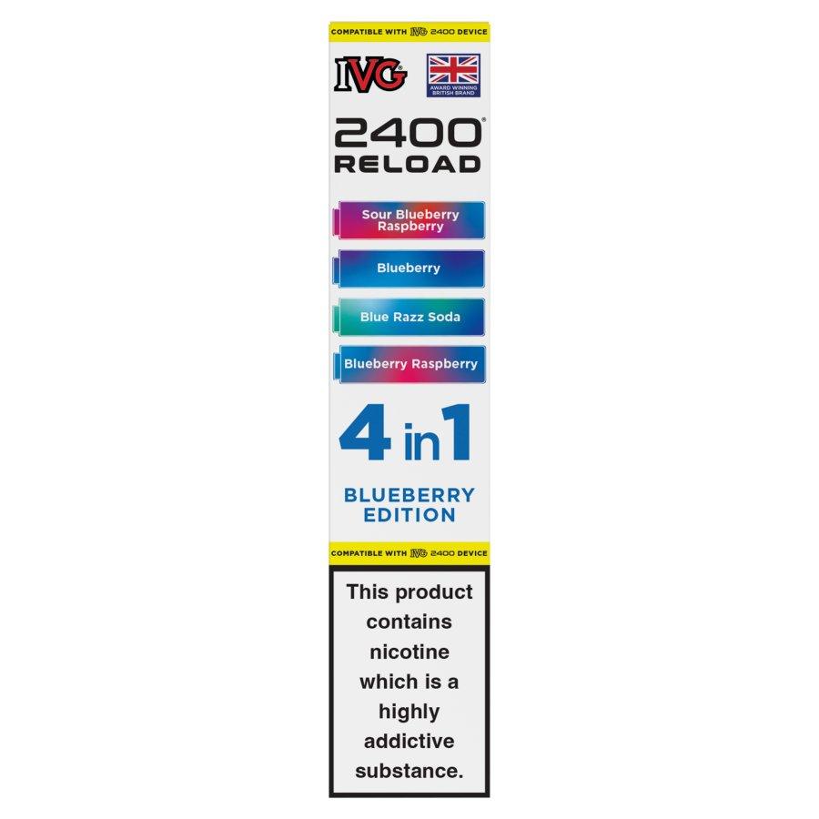 IVG 2400 Reload 4-in-1 Pods Blueberry Edition - Case of 5