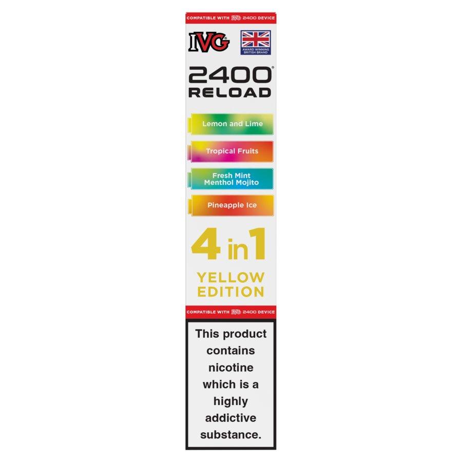 IVG 2400 Reload 4-in-1 Pods Yellow Edition - Case of 5