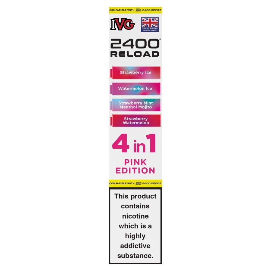IVG 2400 Reload 4-in-1 Pods Pink Edition - Case of 5