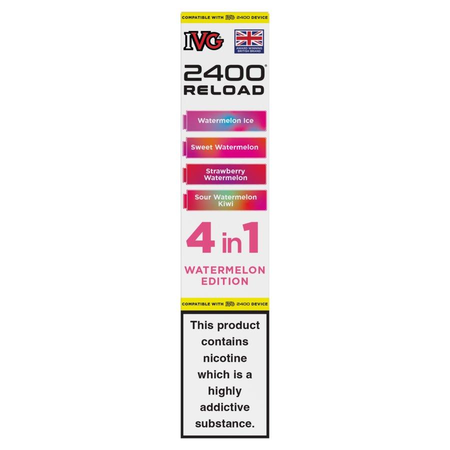 IVG 2400 Reload 4-in-1 Pods Watermelon Edition - Case of 5