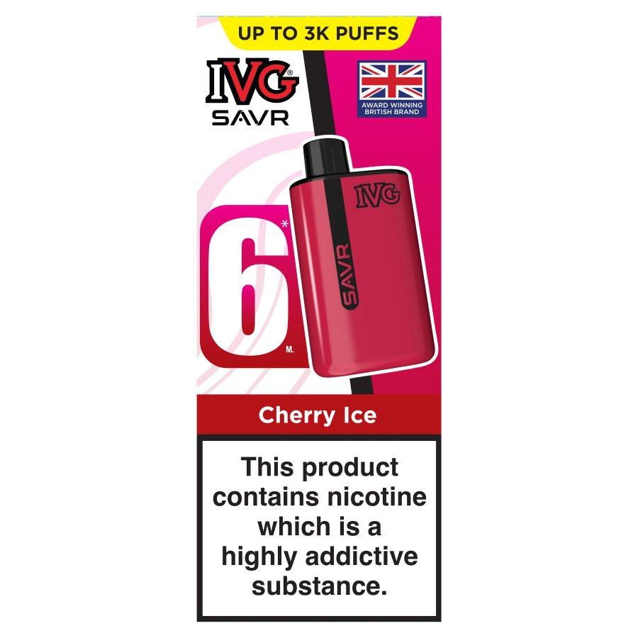 IVG 3000 SAVR Cherry Ice Vape Kit - Case of 5