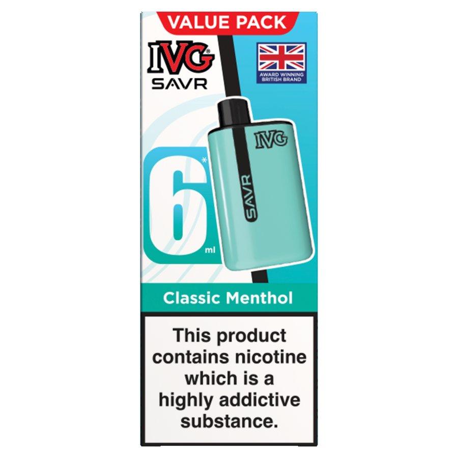 IVG 3000 SAVR Classic Menthol Vape Kit - Case of 5