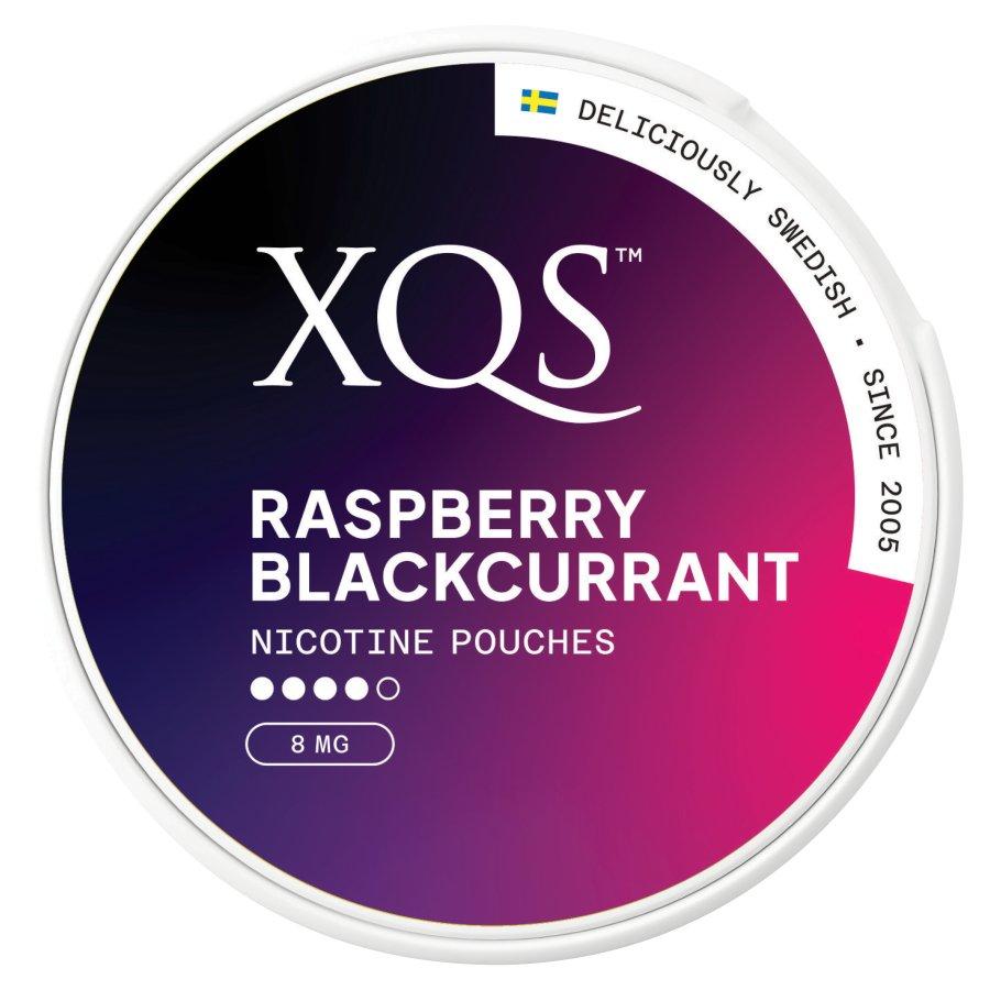 XQS Raspberry Blackcurrant Nicotine Pouches 8mg- Case of 10
