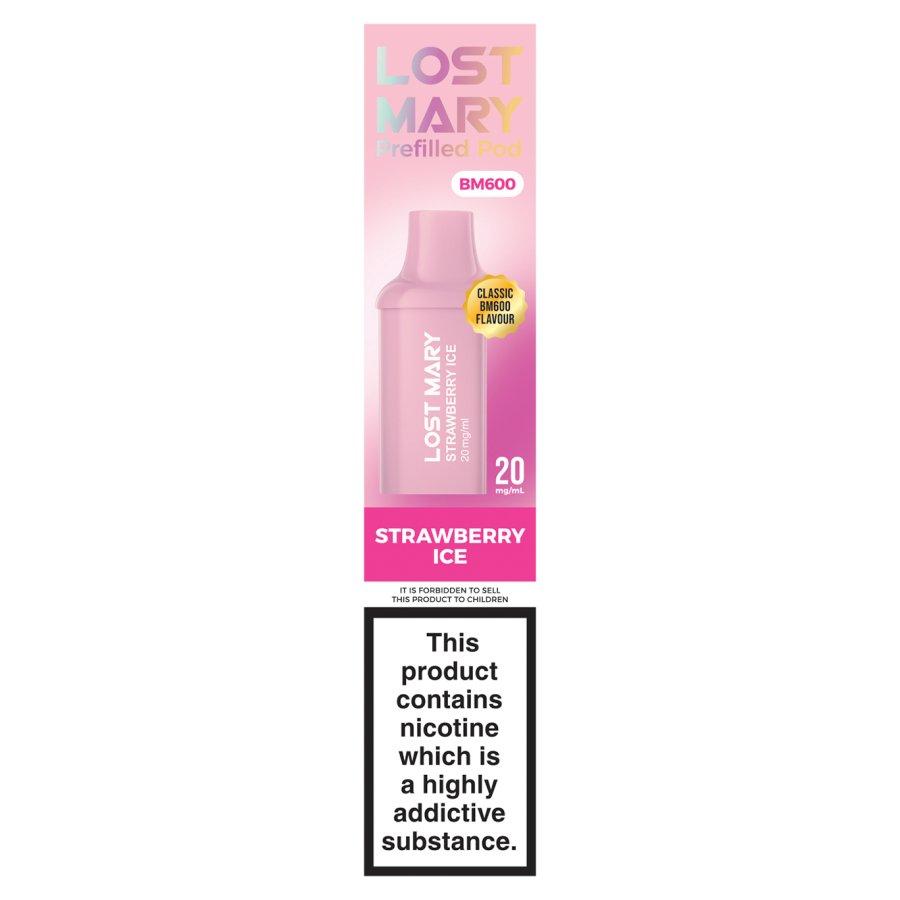 Lost Mary BM600 Strawberry Ice Prefilled Pods - Case of 10