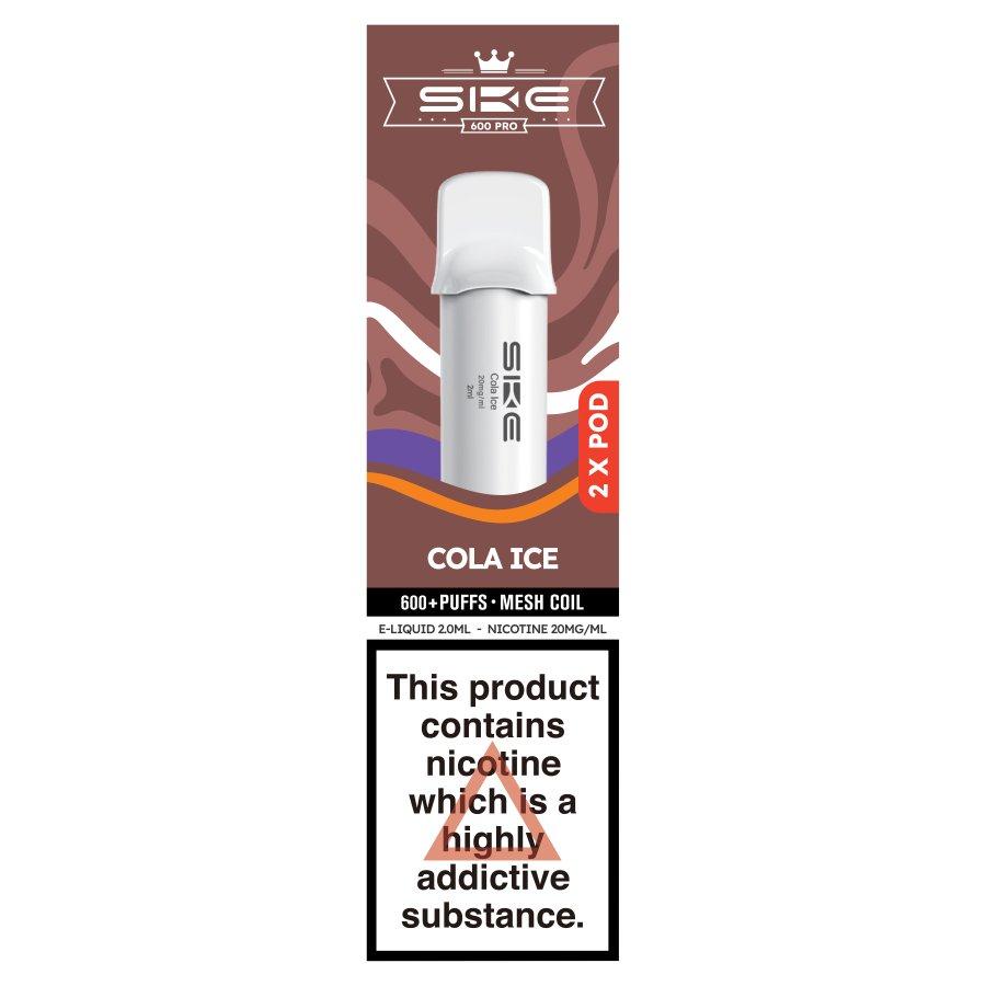 SKE Crystal 600 Pro Prefilled Pods Cola Ice- Case of 10
