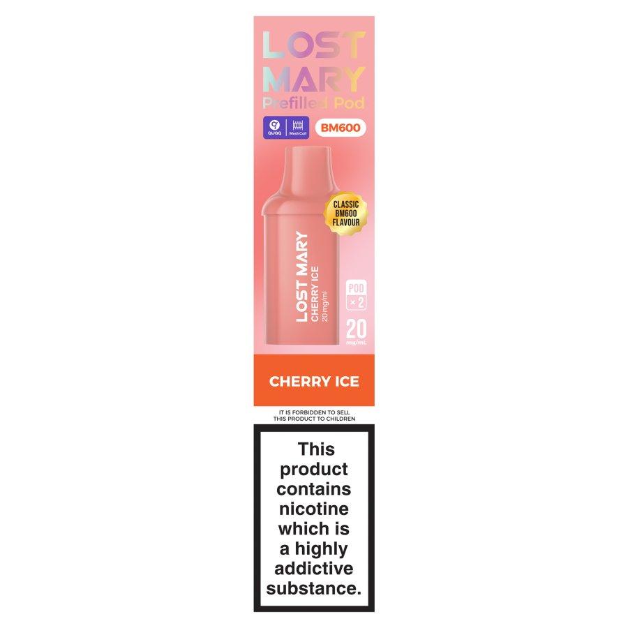 Lost Mary BM600 Cherry Ice Prefilled Pods - Case of 10