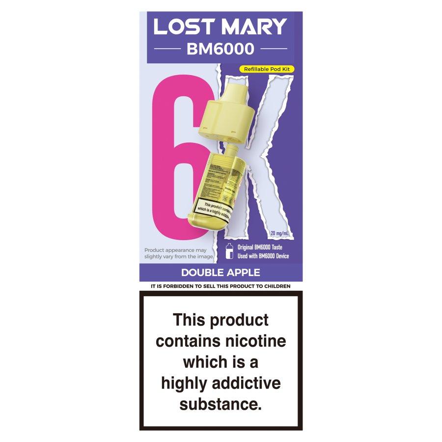 Lost Mary BM6000 Double Apple Refill Pod - Case of 5