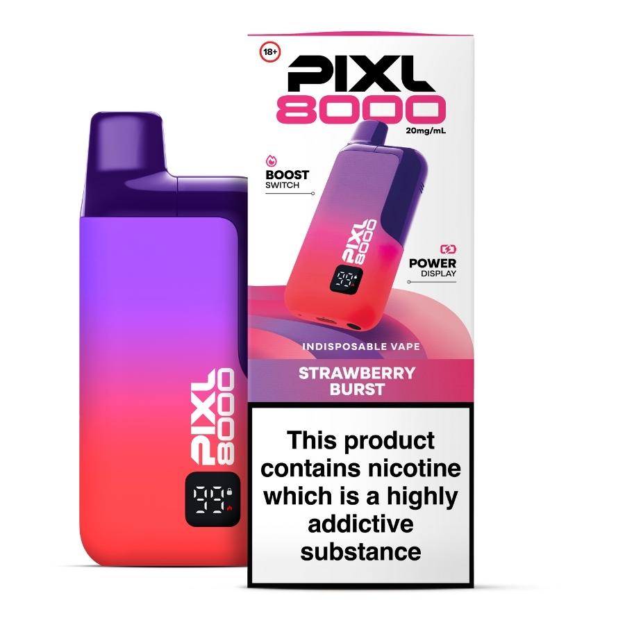 PIXL 8000 Strawberry Burst Pod Kit - Case of 5