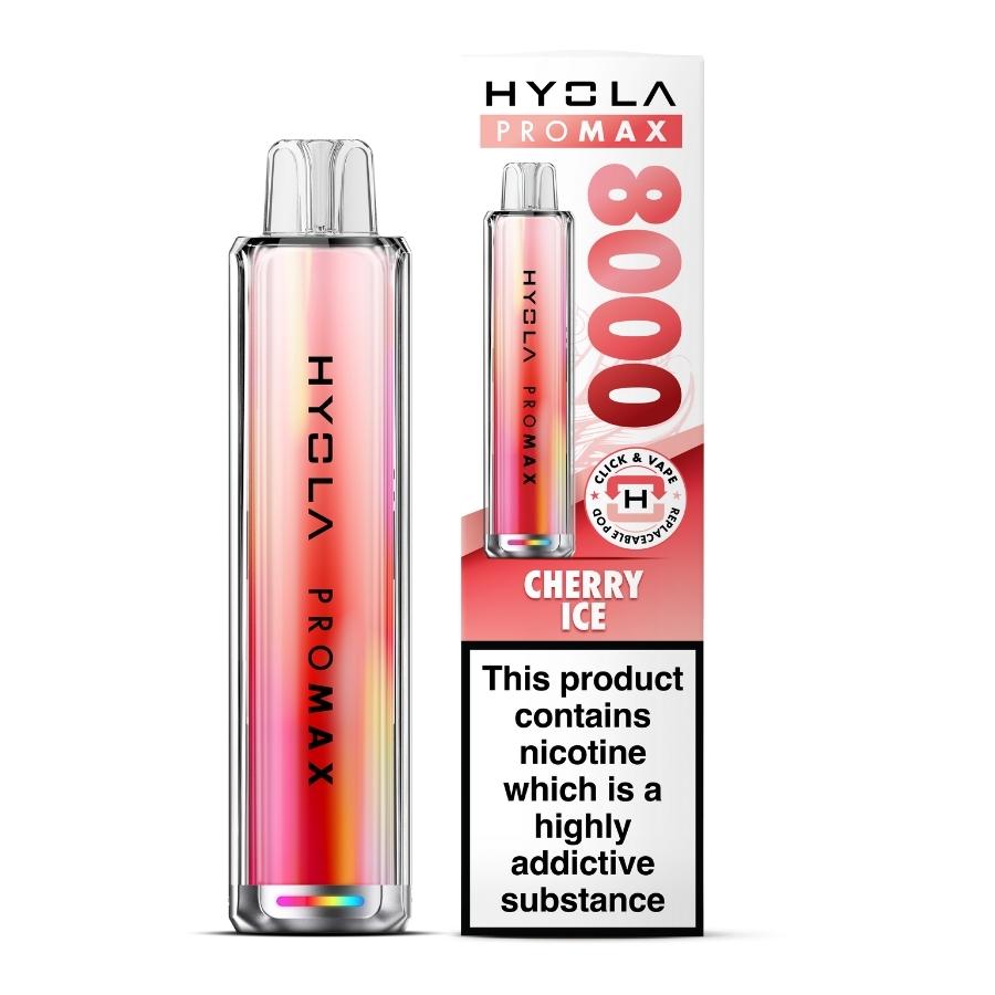 Hyola Pro Max 8000 Cherry Ice Vape Kit - Case of 5