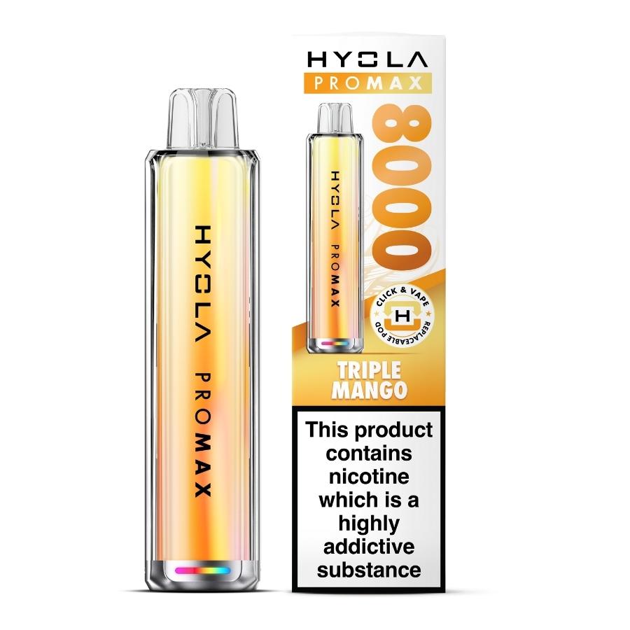 Hyola Pro Max 8000 Triple Mango Vape Kit - Case of 5