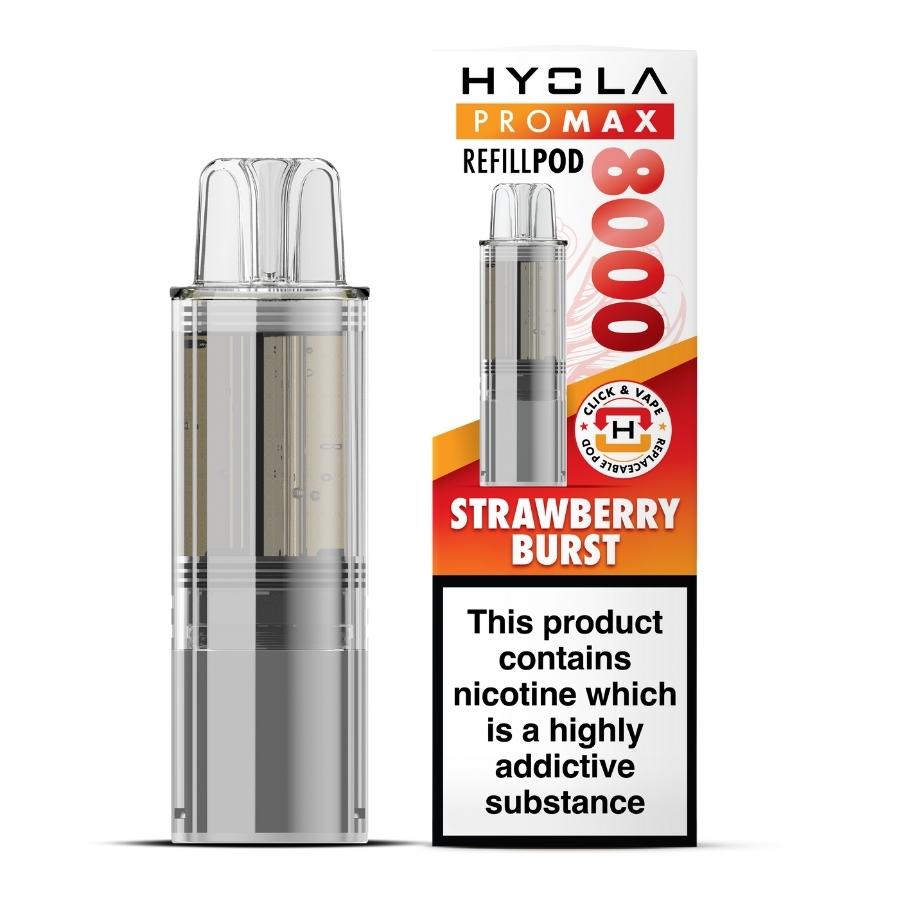Hyola Pro Max 8000 Strawberry Burst Refill - Case of 5