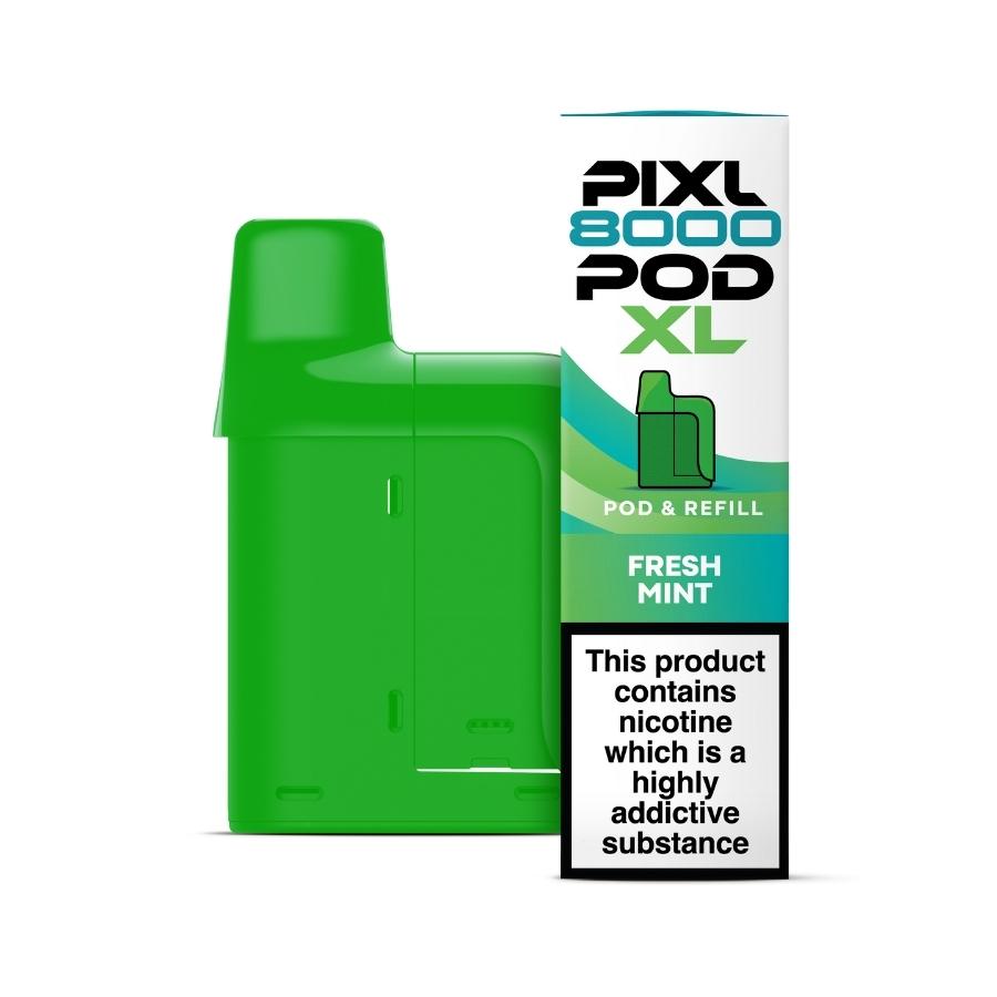 Pixl 8000 Fresh Mint Prefilled Pod + Refill - Case of 5