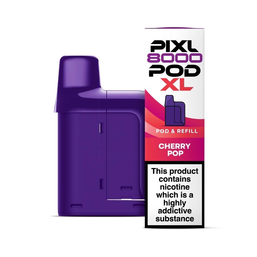 Pixl 8000 Cherry Pop Prefilled Pod + Refill - Case of 5
