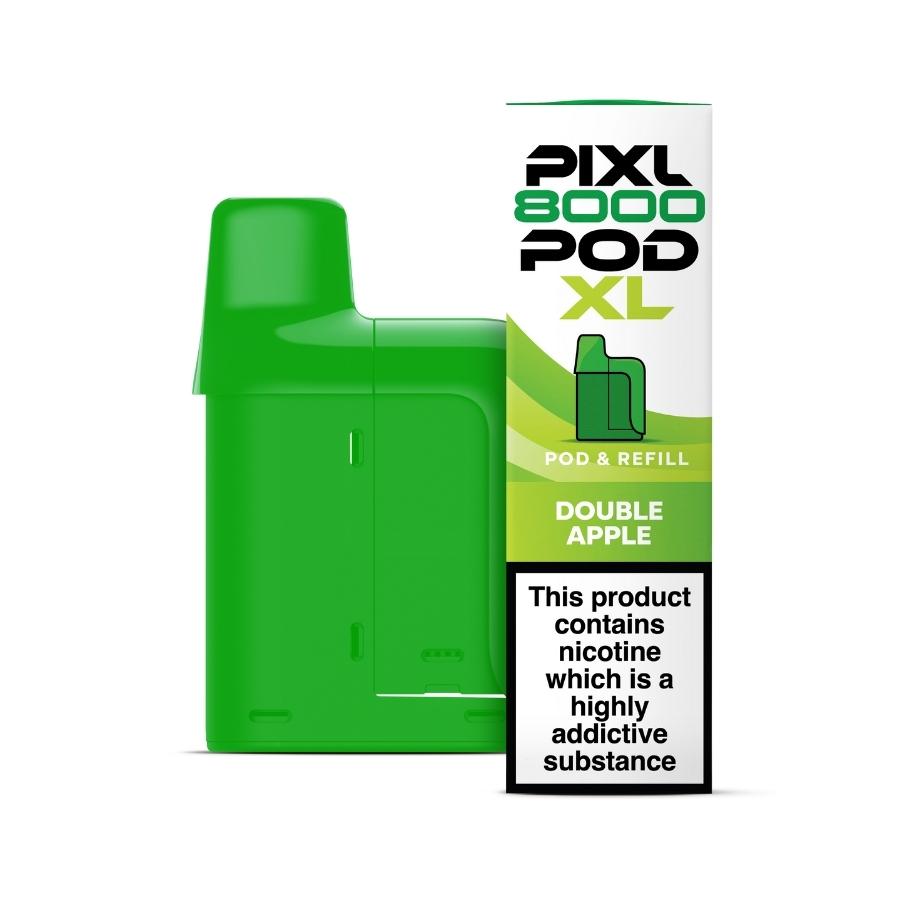 Pixl 8000 Double Apple Prefilled Pod + Refill - Case of 5