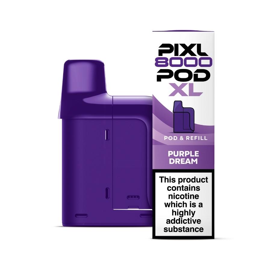 Pixl 8000 Purple Dream Prefilled Pod + Refill - Case of 5