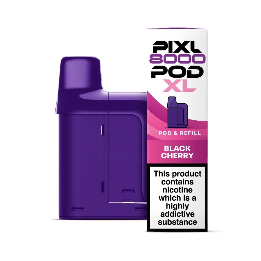 Pixl 8000 Black Cherry Prefilled Pod + Refill - Case of 5