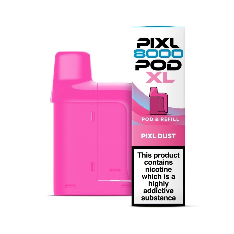 Pixl 8000 Pixl Dust Prefilled Pod + Refill - Case of 5