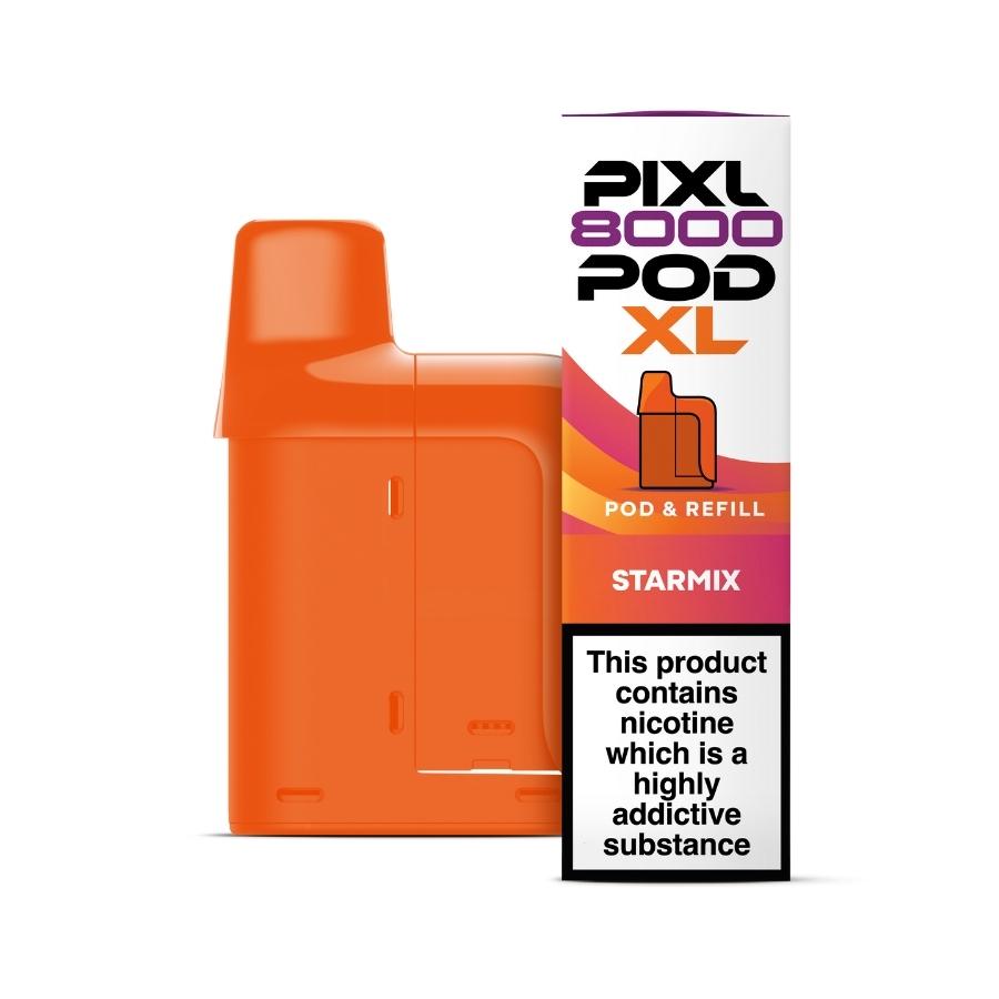 Pixl 8000 Starmix Prefilled Pod + Refill - Case of 5