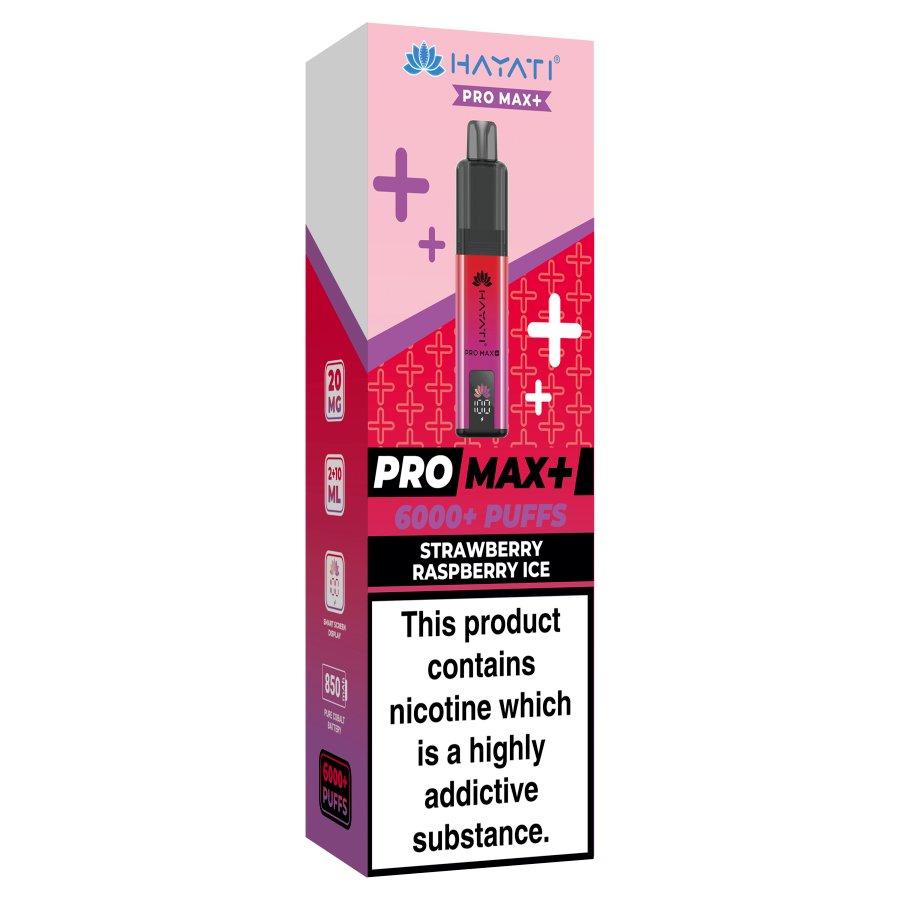 Hayati Pro Max Strawberry Raspberry Ice Vape Kit - Case of 5