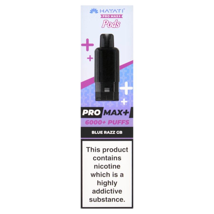 Hayati Pro Max Blue Razz GB Prefilled Pod + Refill -Case of 5