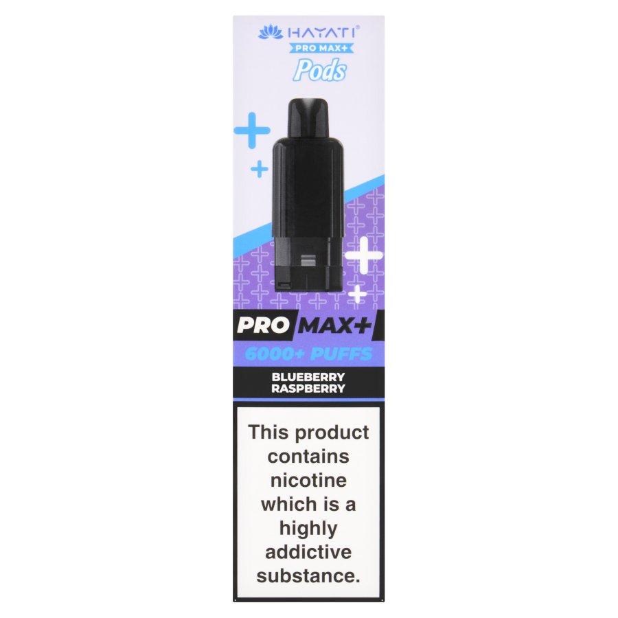 Hayati Pro Max Blueberry Raspberry Prefilled Pod + Refill -Case of 5
