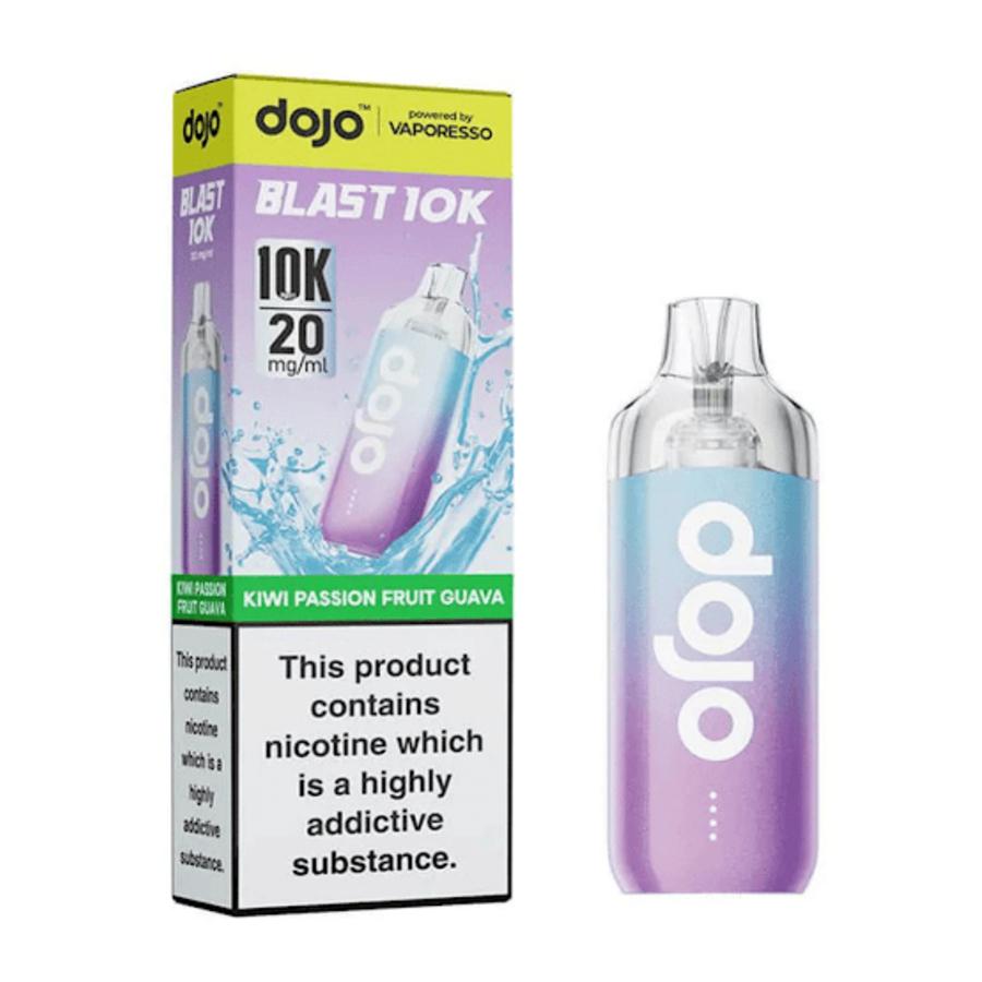 Dojo Blast 10K Kiwi Passion Fruit Guava Vape Kit - Case of 5